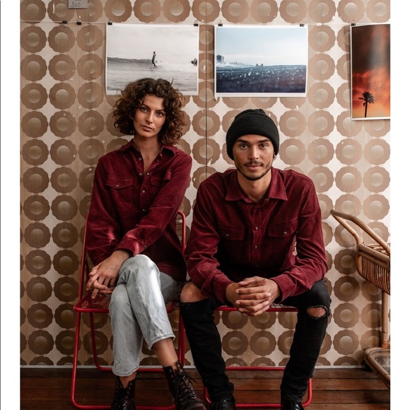 OTTWAY, Australian Brand Burgundy Corduroy Shirt - Picture 4 of 7